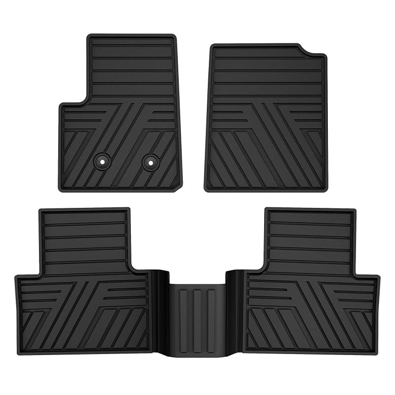 Tapete automotivo de borracha sob medida para Chevrolet Colorado e GMC Canyon Crew Cab 2015–2022 preto – TTX LIGHTING