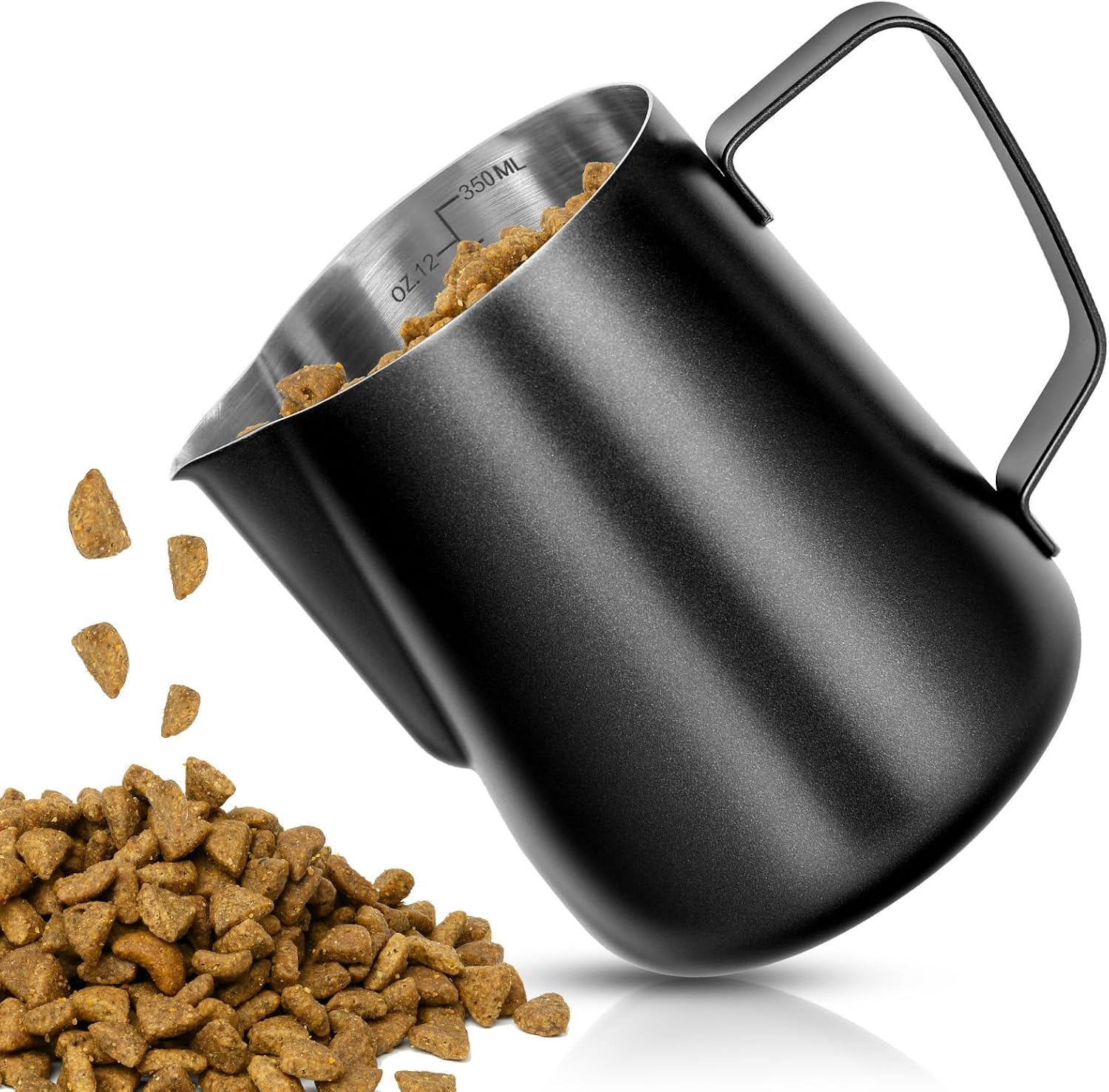 1.5 Cup Dog Food Scoop,Stainless Steel Measuring Scoop,Pet Food Measuring Cup for Dogs,Cats,Birds