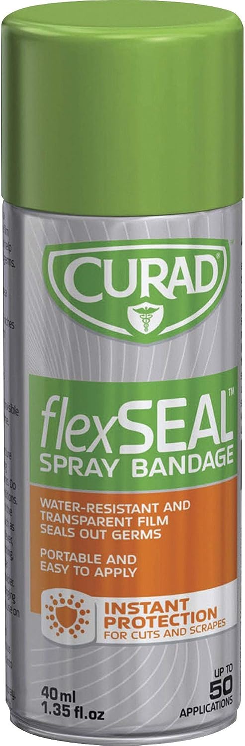 Curad FlexSeal Spray Bandage Green, 1.35 Fl Oz