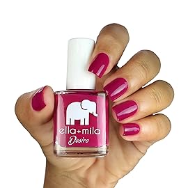 ella+mila Professional, Quick Dry, Long-Lasting & Chip-Resistant Pink Nail Polishes (Heart Breaker - 0.45 fl oz)