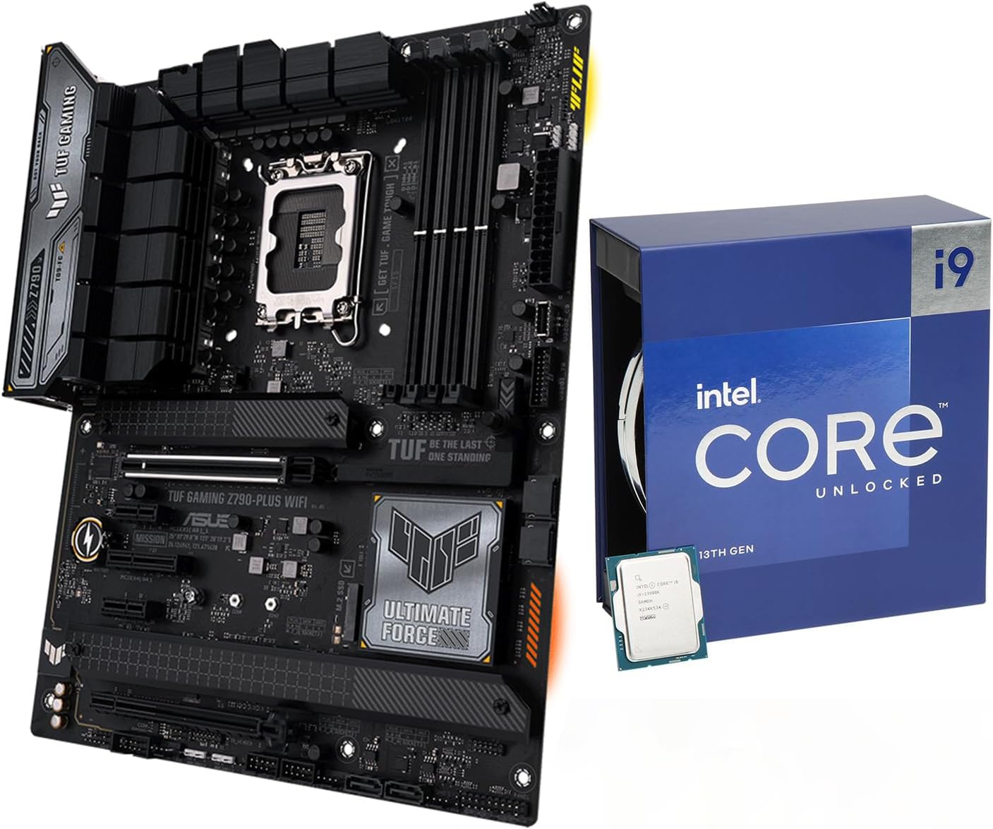 INLAND Micro Center Core i9-13900K Desktop Processor 24 Cores up to 5.8 GHz Unlocked with TUF Gaming Z790- Plus WiFi DDR5 LGA 1700 ATX Gaming Motherboard