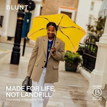 BLUNT Metro Windproof Travel Umbrella - 39 Compact Umbrella for Wind and Rain, Portable, Heavy Duty, UV Protection