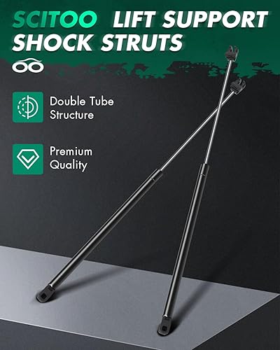 Vista 691 de SCITOO PM1017 - Soportes de elevación de 17.8 pulgadas para Hyundai Santa Fe 2007-2012 trasero izquierdo y derecho Liftgate Shock Struts 2pcs