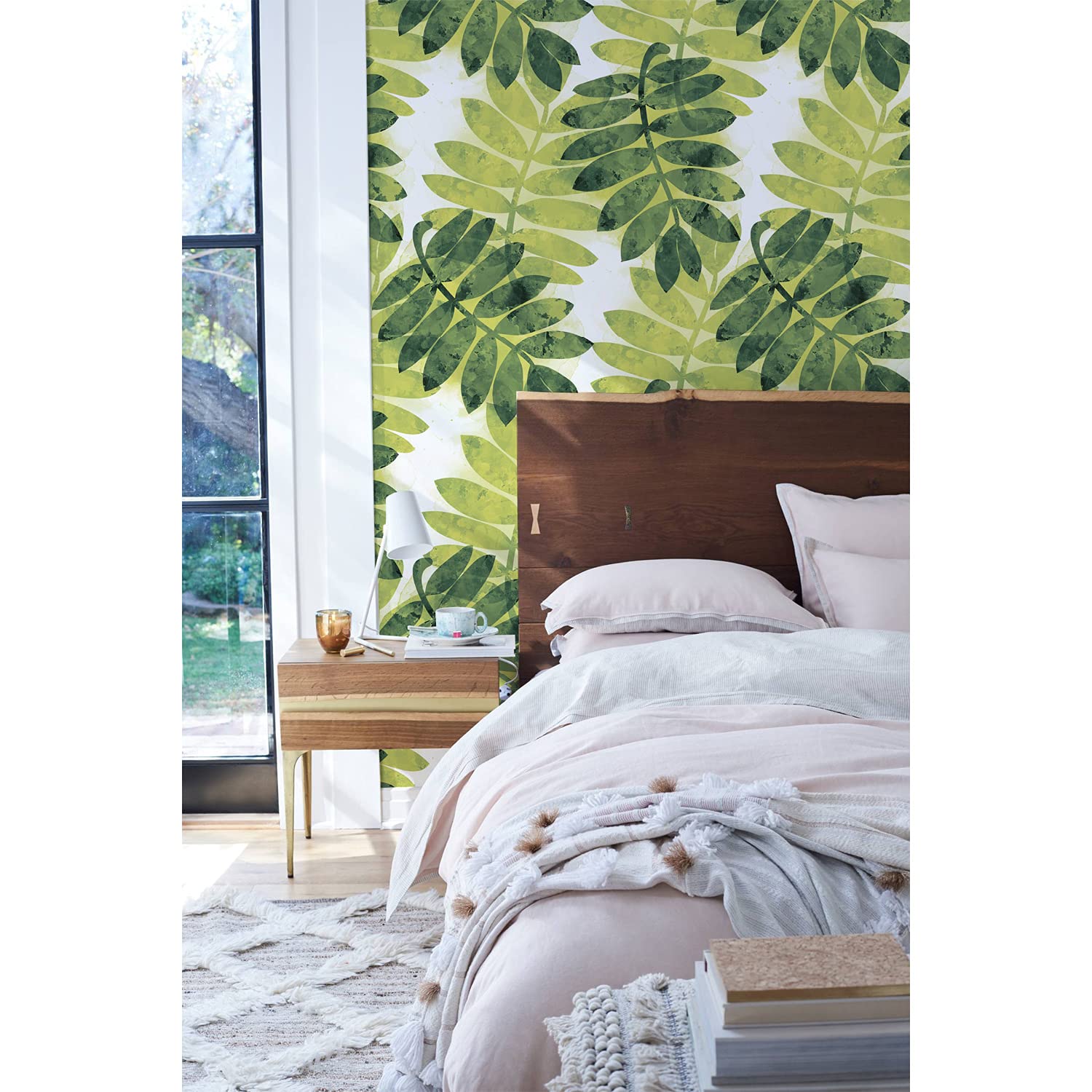 Papier Peint Latex Feuilles de Rowan Salon et Chambre