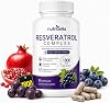 Complex 1800, Suplemento de Trans Resveratrol con extracto de semilla de uva, Apoyo general a la salud para hombres y mujeres, 90 cápsulas (1 pieza) Cápsula 1 unidad (Paquete de 1) 1