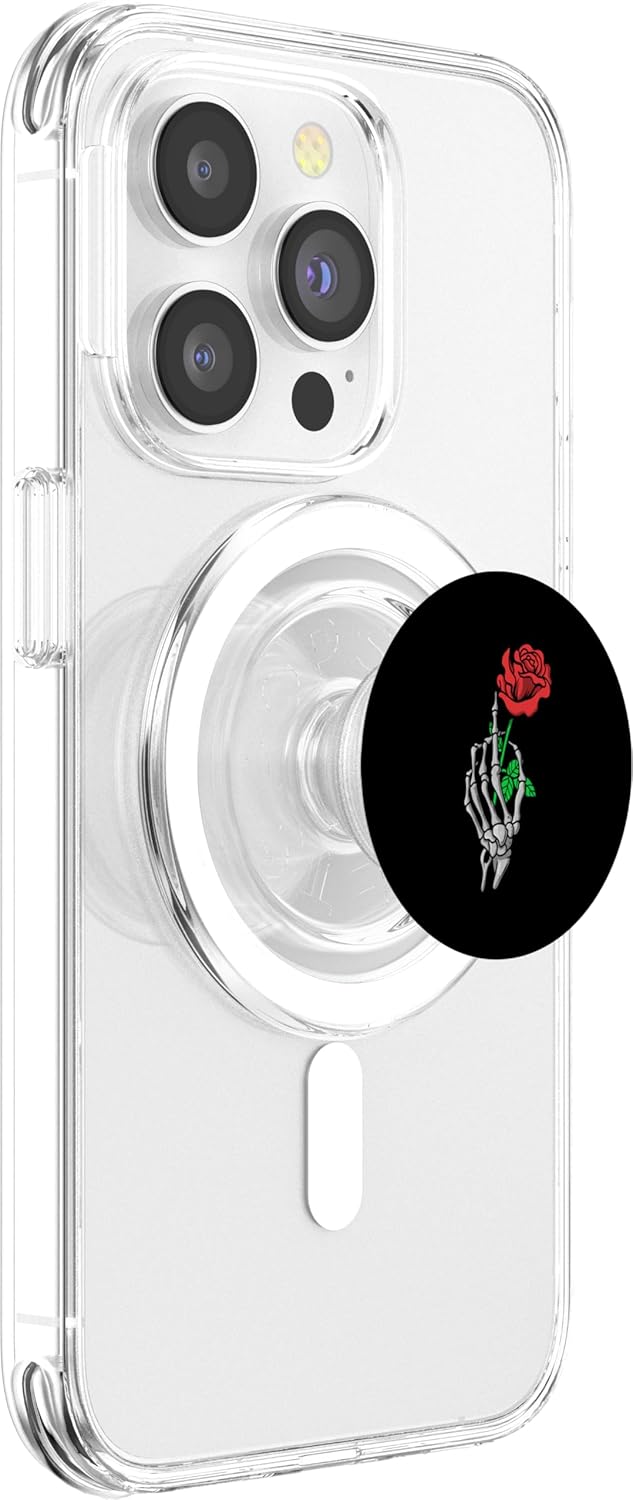 Skull Hand Roses Occult - Flower Floral Skull Hand Gothic PopSockets MagSafe PopGrip for iPhone