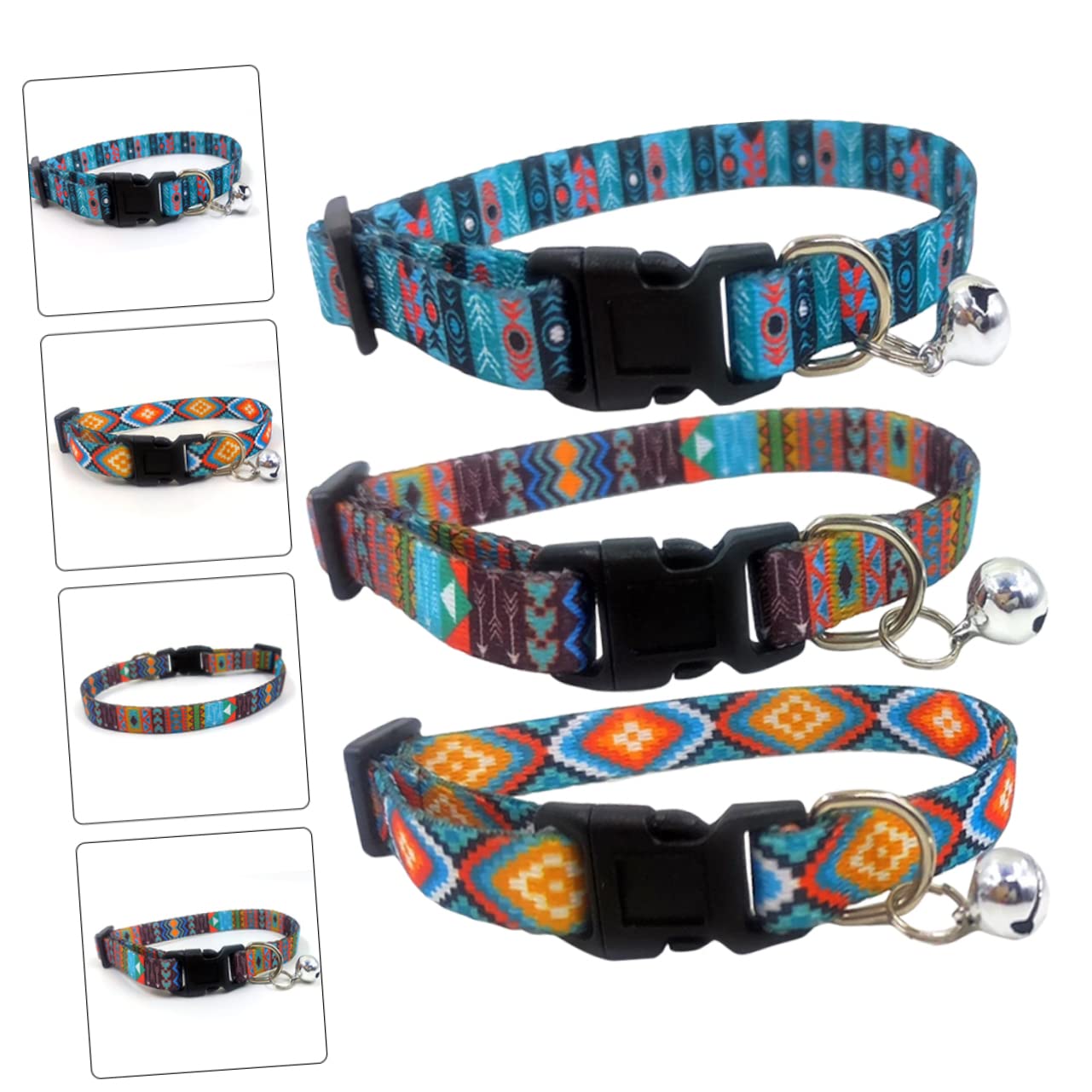 INOOMP 15stücke Teiliges Bohemian Katzenhalsband Verstellbar Für Kätzchen Und Kleine Hunde Mit Glöckchen Hautfreundlich Und Dekorativ Für Tägliches Tragen Und Feste