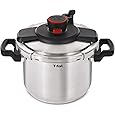 ClipsoMinut Easy + Blue 9L Folding Handles Cocotte-minute® Induction Book of 100 Recipes Stainless Steel Cooking Pot Made in France Easy to use, Made in France