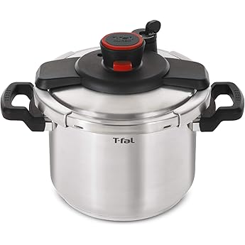 ClipsoMinut Easy + Blue 9L Folding Handles Cocotte-minute® Induction Book of 100 Recipes Stainless Steel Cooking Pot Made in France Easy to use, Made in France