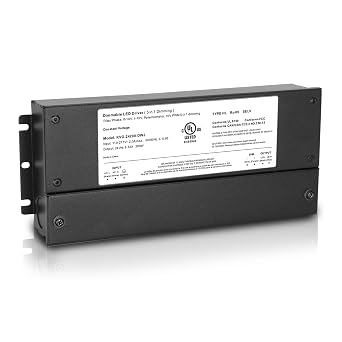 200W Dimmable LED Driver 24V, AC to DC Led Light Driver Power Supply, | 5 in 1 Dimmable Transformer, Compatible with lutron and leviton Dimmers, TRIAC/Phase/0-10V /1-10V/Potentiometer/10V PWM