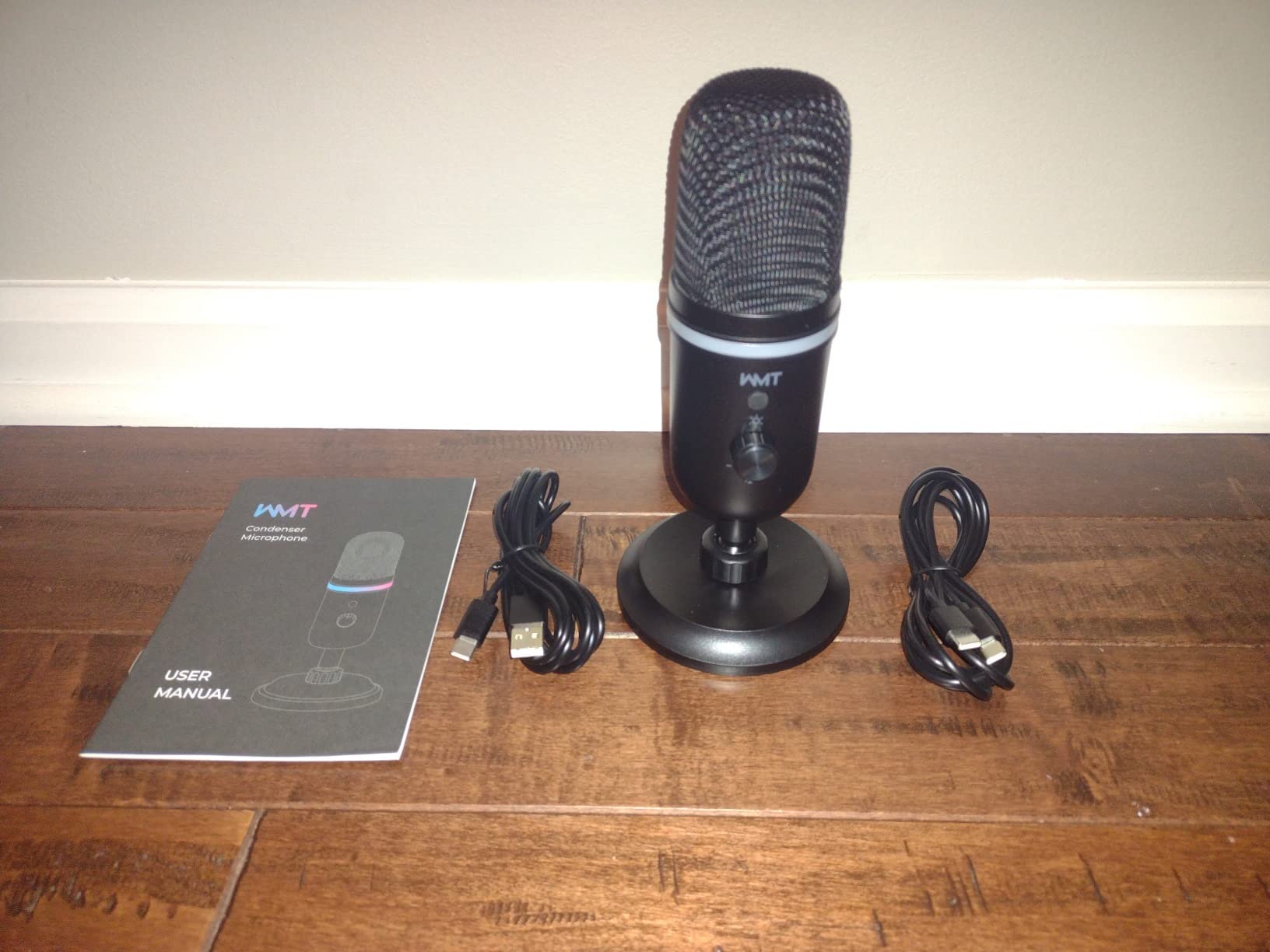 7/mo Finance USB MicrophoneWMT Condenser Gaming Microphone for PC