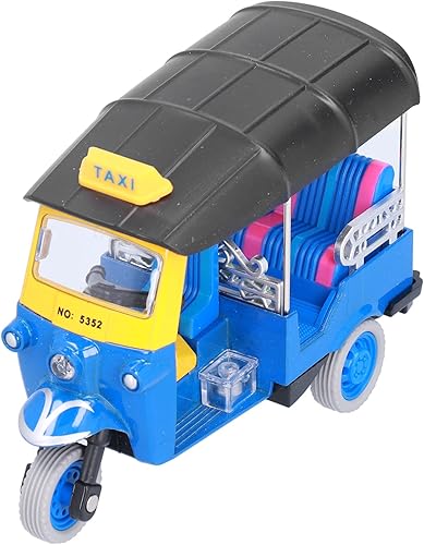 Miniatura 2 de RiToEasysports Triciclo de juguete, tire hacia atrás Triciclo tailandés Simulación Aleación Tuk Tuk Modelo de coche de juguete Juguete Vehículo para