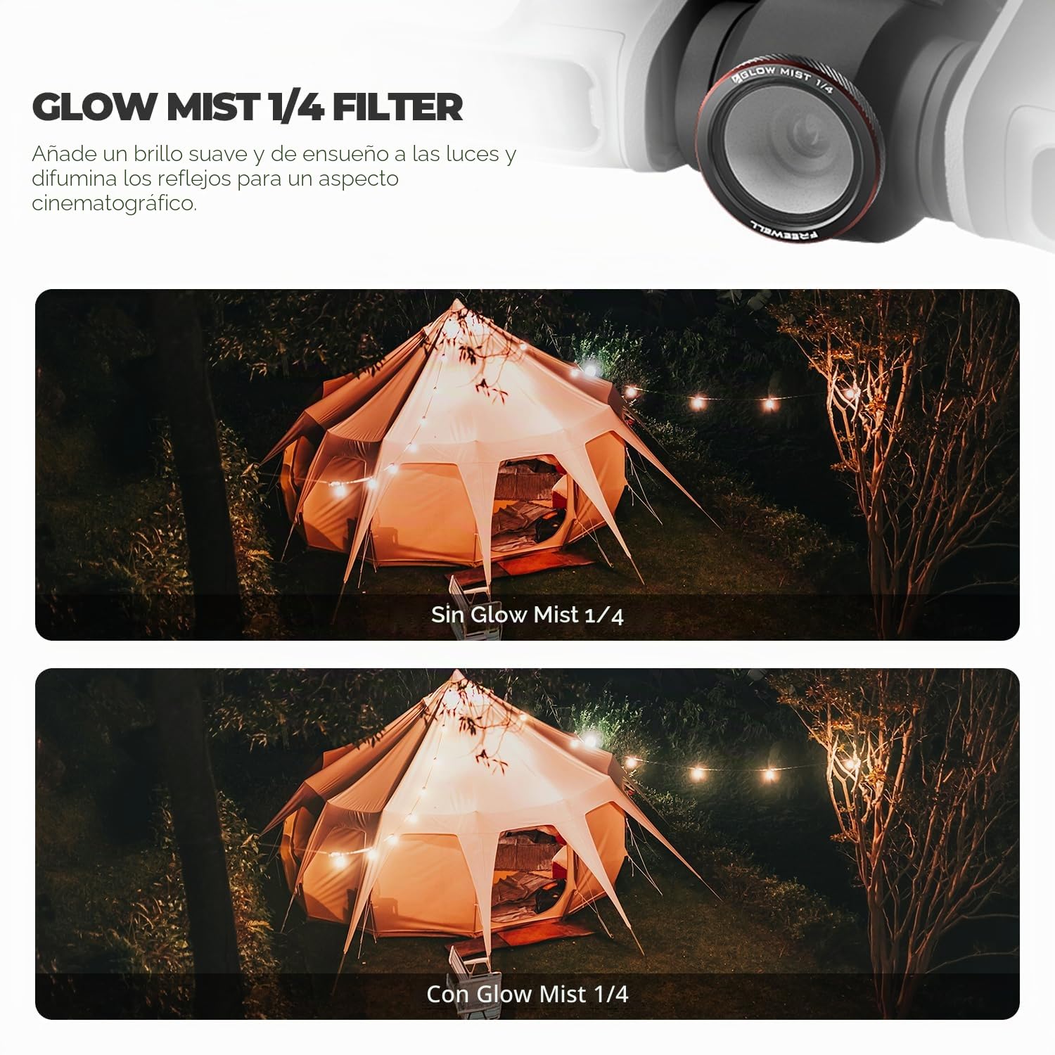 Freewell Paquete de 9 filtros magnéticos para dji Neo 2: Incluye filtros ND8, ND16, ND32, ND/PL, CPL, UV y Black Glow Mist para un Control cinematográfico, reducción de Reflejos y Tomas Vibrantes