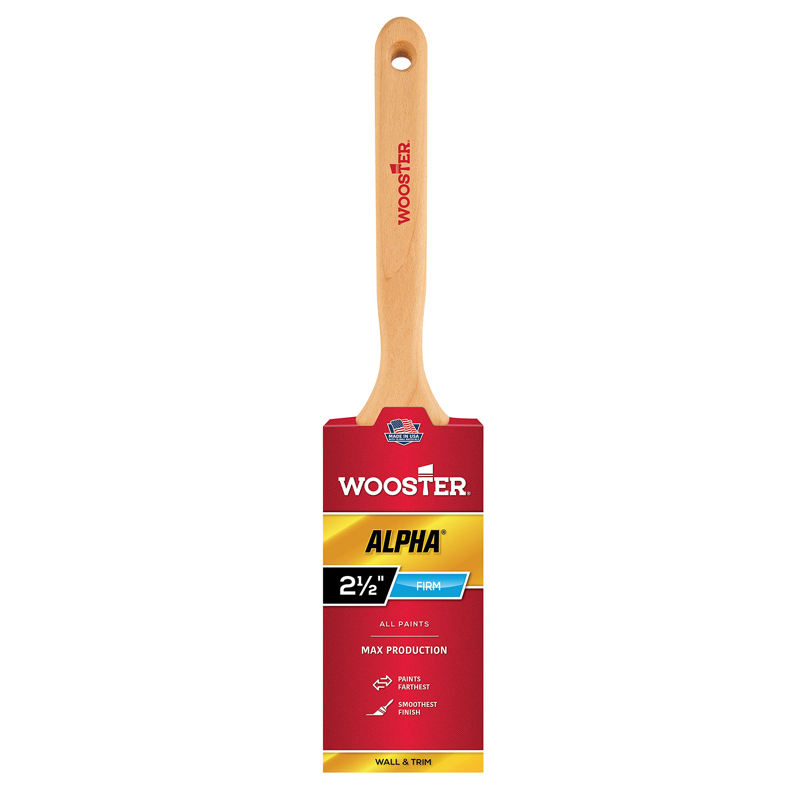 Wooster fırça Alpha düz kuşak fırça, 4232-2 1/2