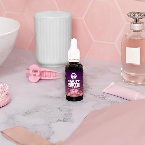 Miniatura 5 de BIOTOPLEVEL Beauty Bestie - Gotas líquidas veganas, biotina, vitamina C, ácido hialurónico, mezcla de vitaminas multibeneficio para apoyar el