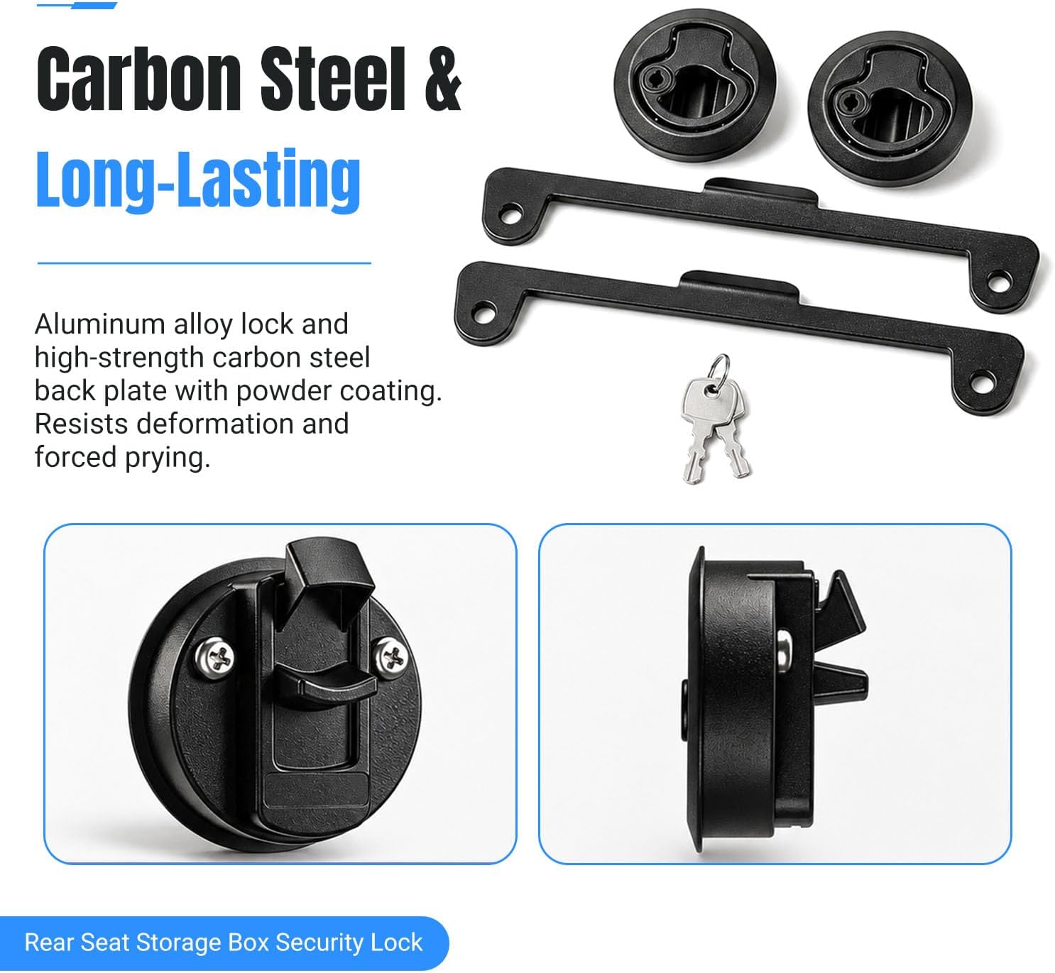 Rear Seat Floor Storage Lock Compatible with 2019-2026 Dodge RAM