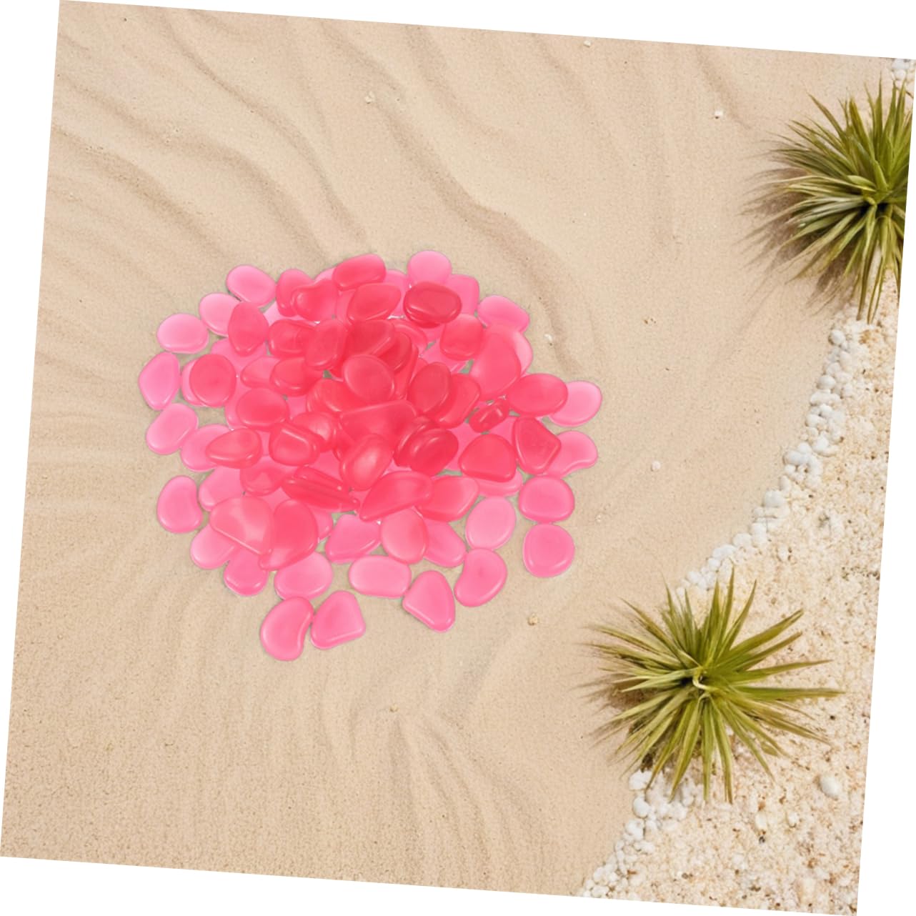 300piezas Piedras Luminosas Que Brillan La Oscuridad Decorativas Para Peceras Jardines Caminos Patios y Paisajismo