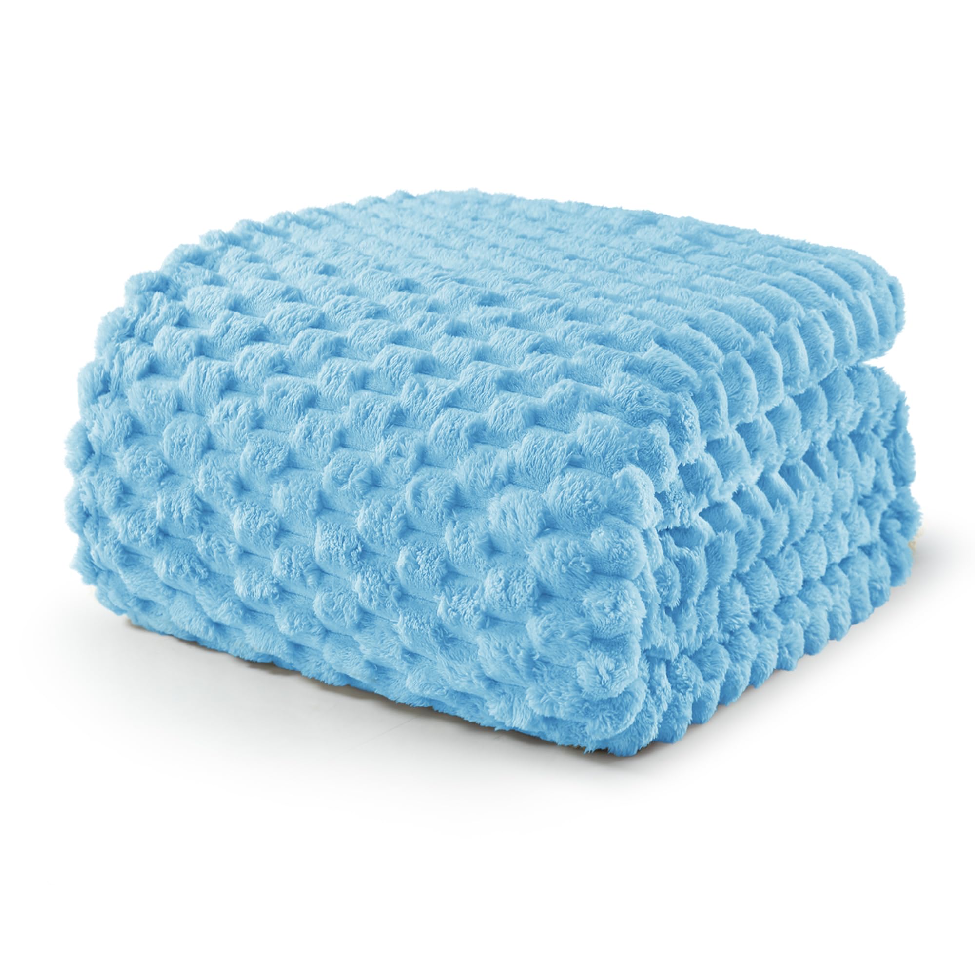 Exclusivo Mezcla Fleece Double Size Blanket for Bed, Extra Large Fuzzy Blue Bed Blankets, Soft Cozy Plush Sofa Throws for All Seasons, 150x200 CM