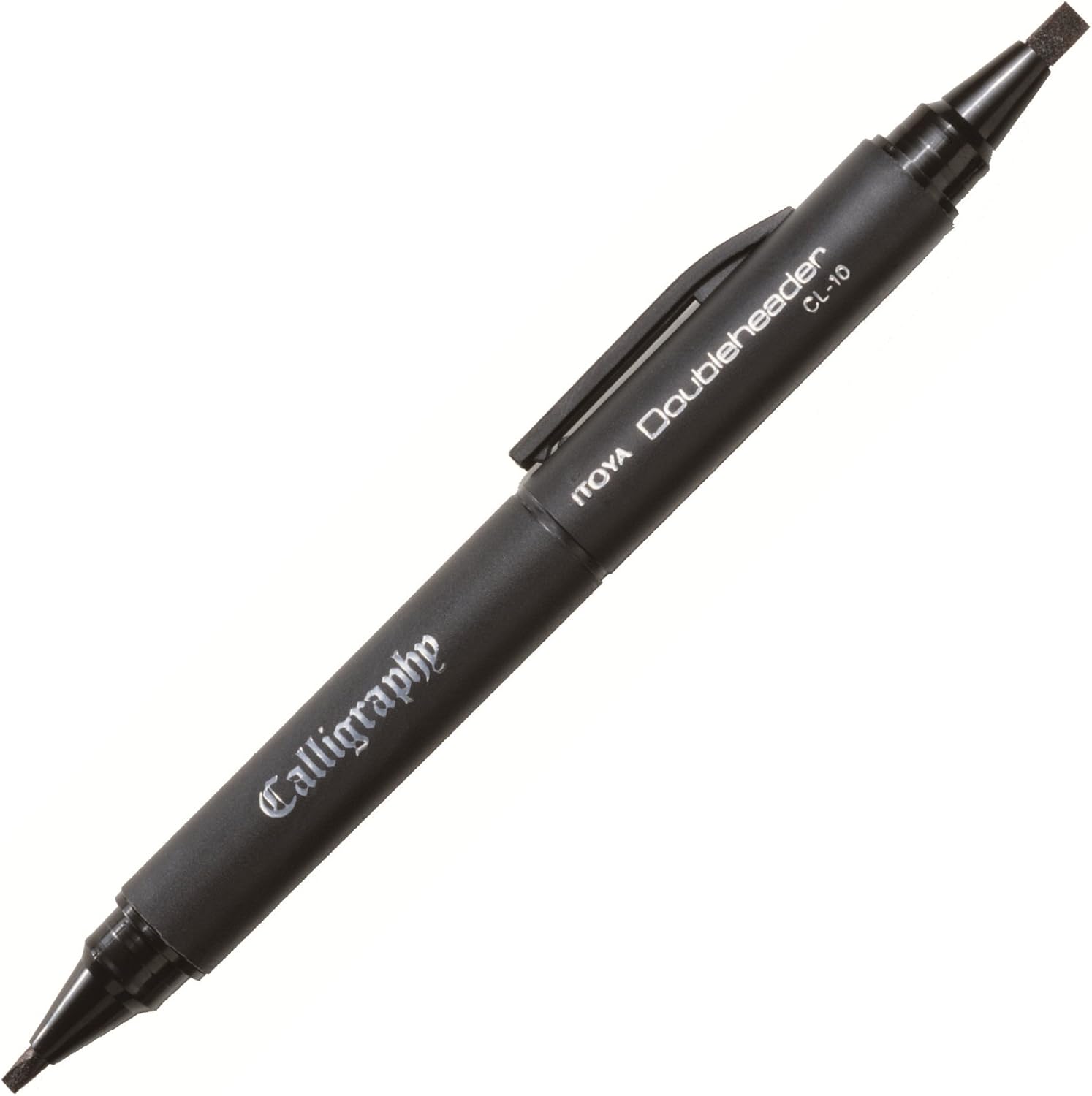 Itoya CL-10BP-BK Doubleheader Calligraphy Marker Black : Office Products