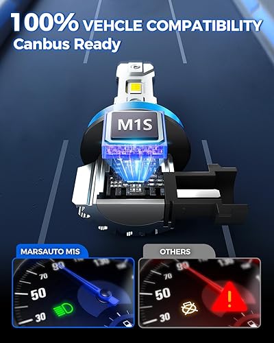 Vista 30 de Marsauto Bombillas antiniebla 9005 HB3 HB3U 9005XS 12 chips CSP, paquete de 2