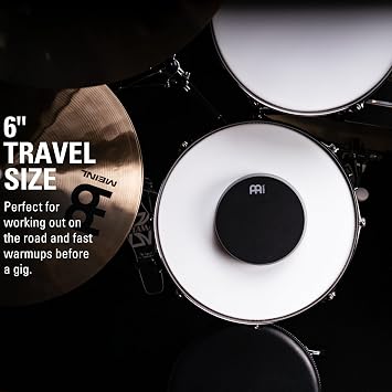 6 Double Sided Drum Practice Pad, Standard Silicone/Silent Marshmallow
