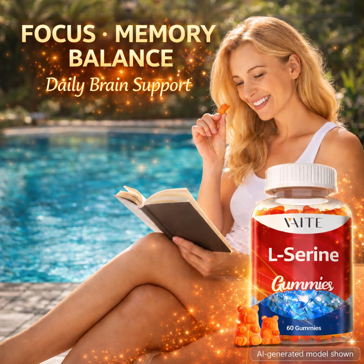 Amazon.com: L-Serine Gummies 1000mg - Pure L Serine Supplement for