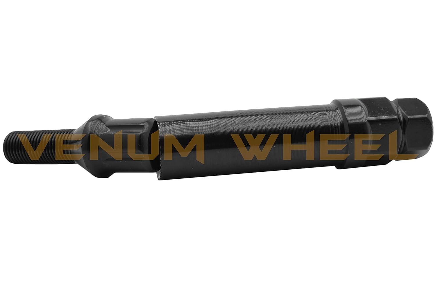 10 Pc | M12x1.25 Black Spline Tuner Lug Bolts | Cone Seat | 33 MM Extended Length | + 1 Key Socket | Small Diameter Lug Bolts