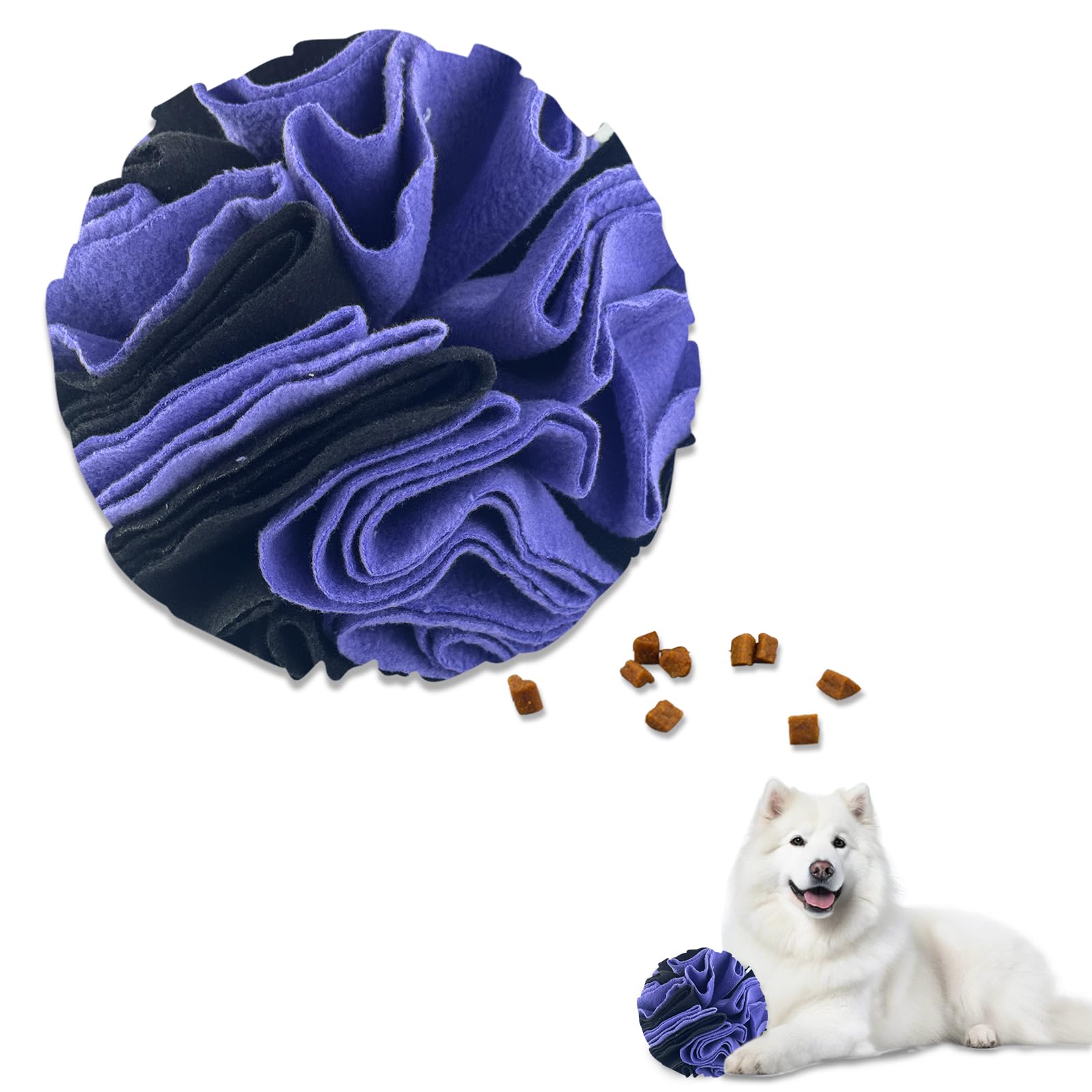 Balle à renifler Andiker contre l'ennui des petits chiens jouet peluche lavable taille L