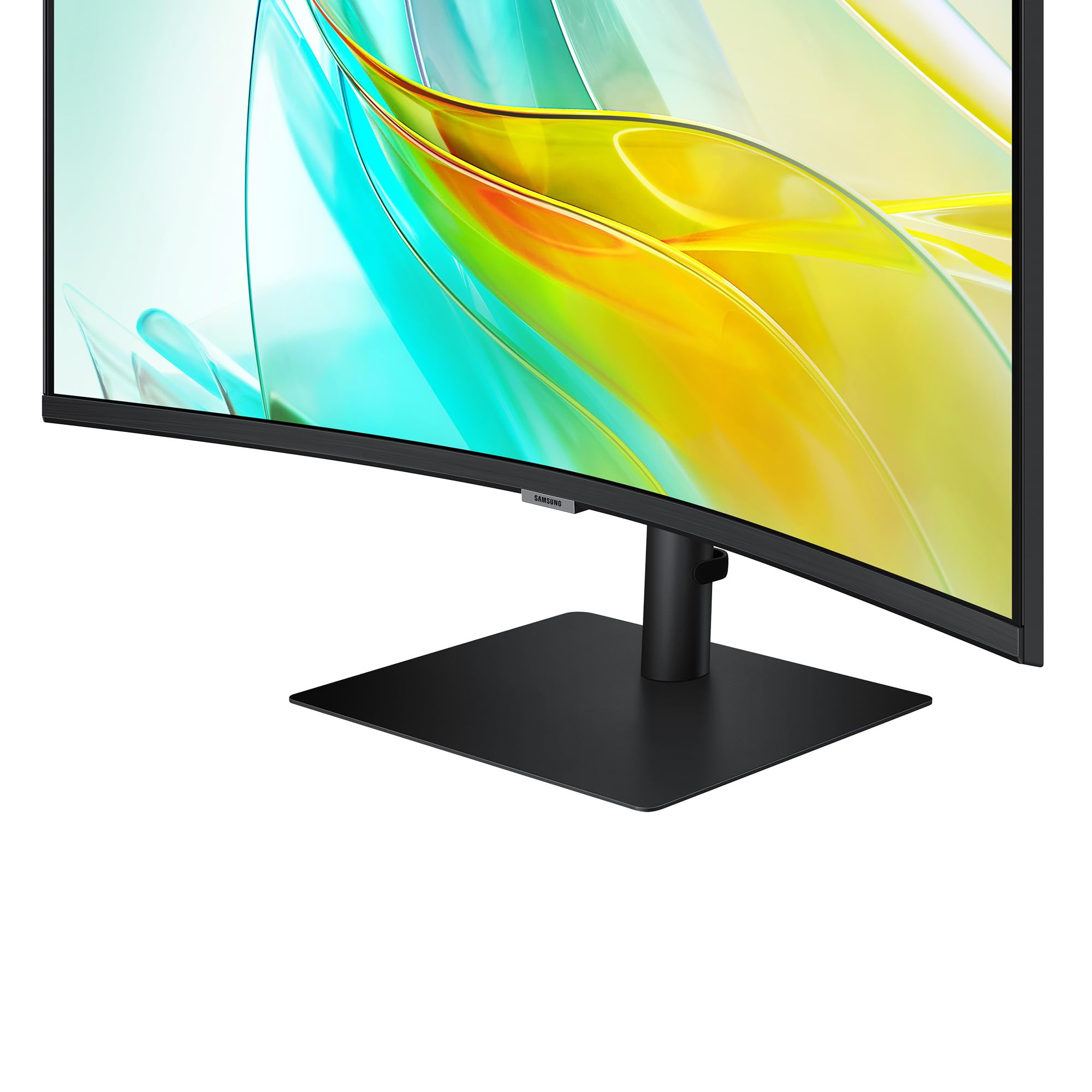 Samsung ViewFinity S65UC Curved Monitor 34 Zoll, Mit Lautsprechern, Bildschirm mit VA-Panel, 3.440 x 1.440 Pixel, Bildwiederholrate 100 Hz, Reaktionszeit 5 ms, 90 W Laden via USB-C, Pivot