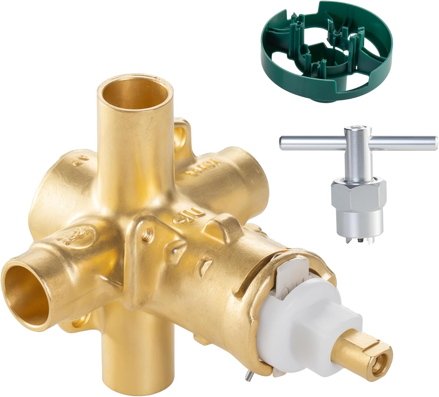 Universal 2520 Shower Valve Kit - Brass Pressure-Balancing Valve and ...