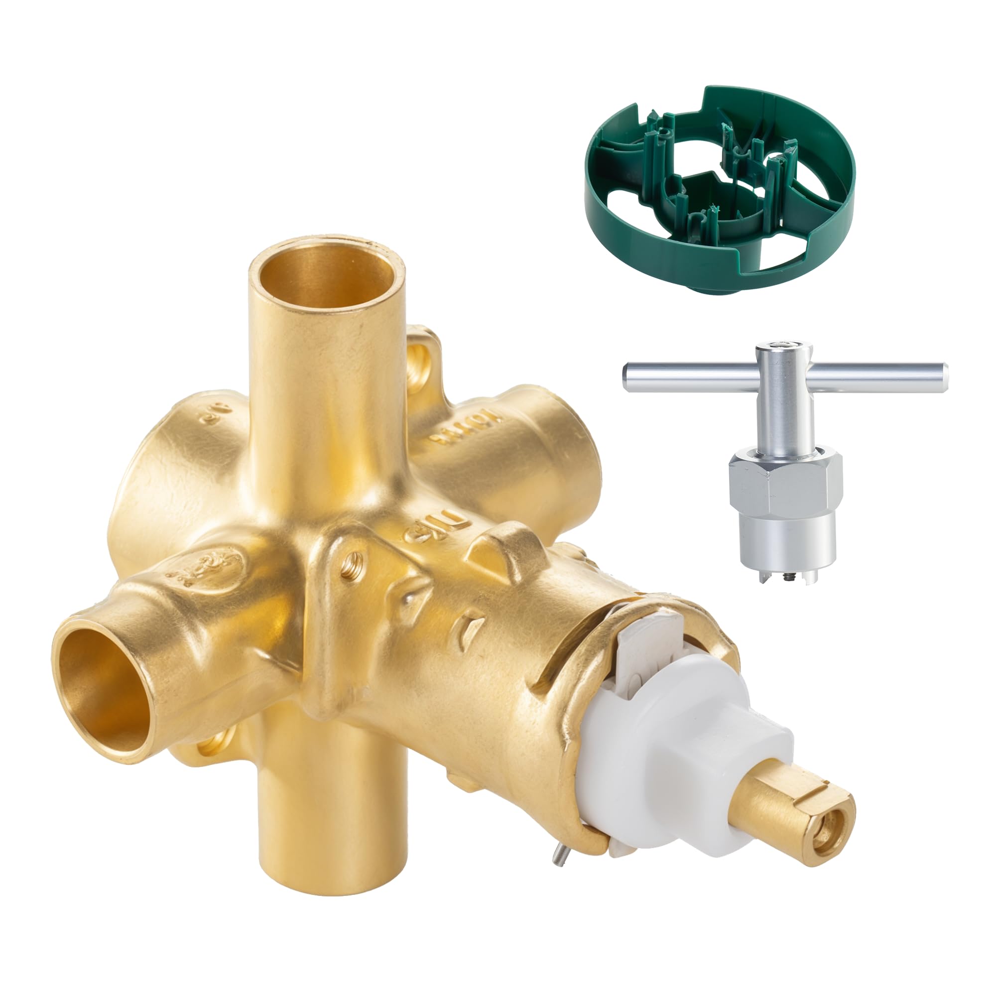 Universal 2520 Shower Valve Kit - Brass Pressure-Balancing Valve and ...