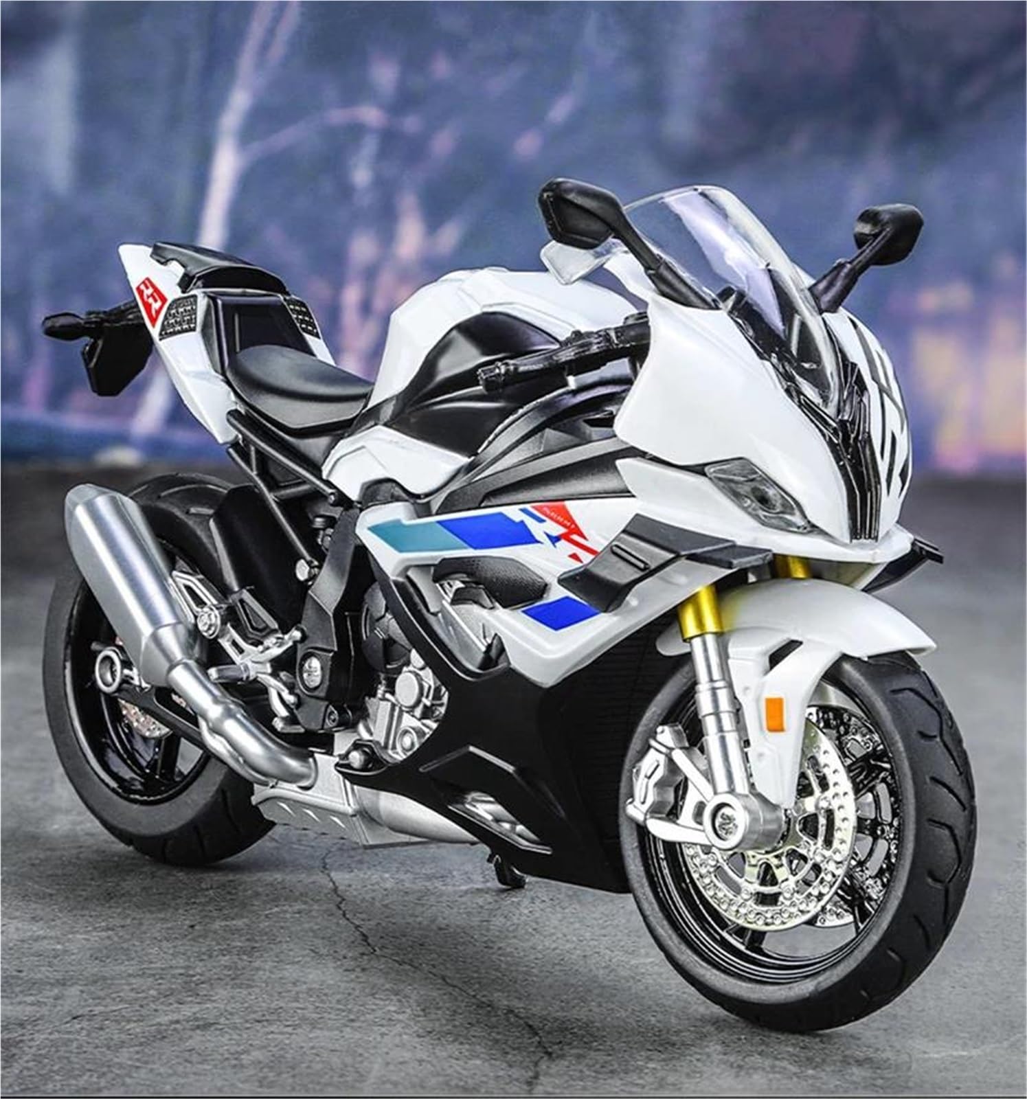 Modèle réduit de jouet BMW S1000RR 2023 en alliage haut de gamme