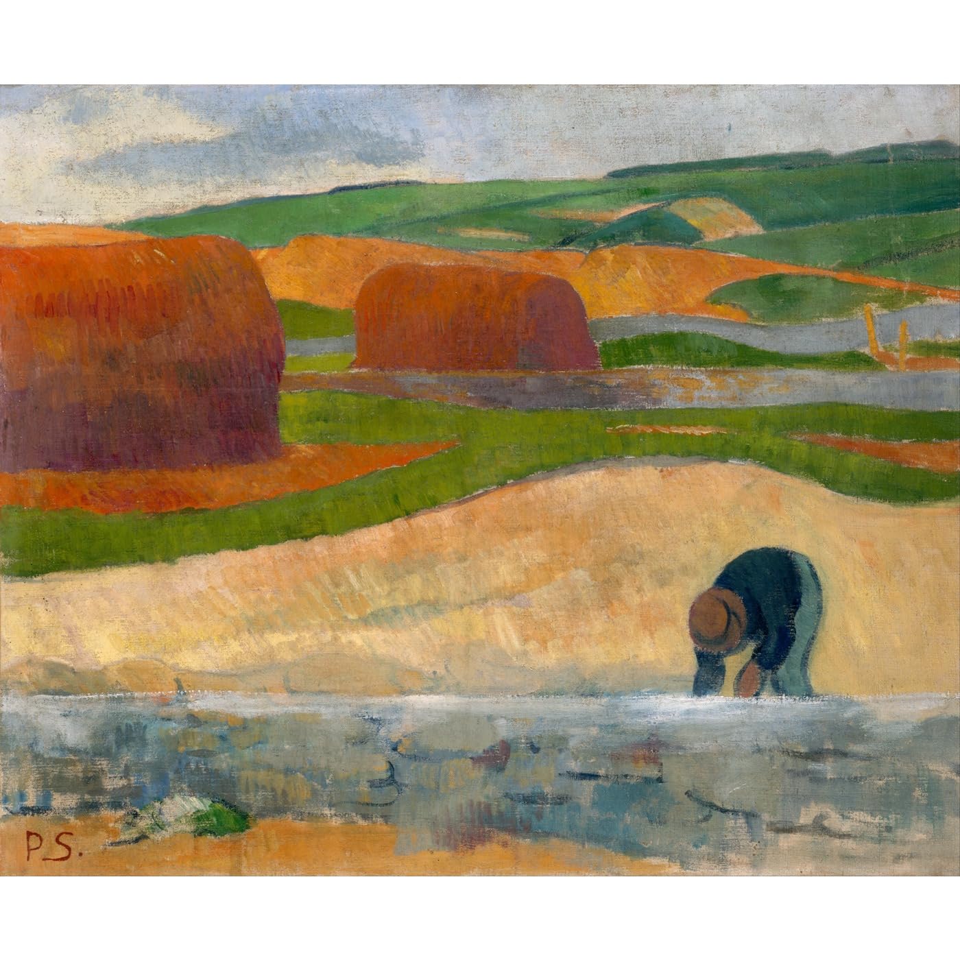 Impression giclée Ramasseur d'algues Serusier sur toile 127x101,6 cm