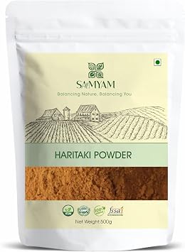 SAMYAM Haritaki Powder Terminalia chebula - 500g Pack | for Digestion Support