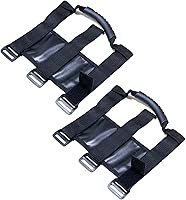 Vista 1 de Just-V 2 Pack 3 Roll Bar Grab Grab Handles for Jeep Wrangler Yj Tj Jk Jl & Gladiator Jt 1955-2022, Jeep Wrangler Ccessories (Black)
