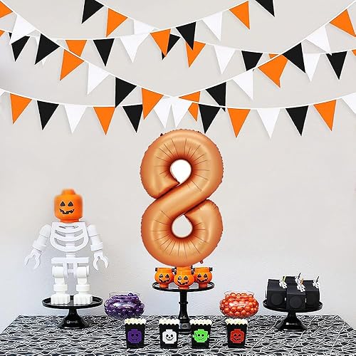 Miniatura 8 de Globos de papel de aluminio para helio, 40 pulgadas, color naranja, número 9, decoración de bodas, aniversarios, fiestas, globos digitales