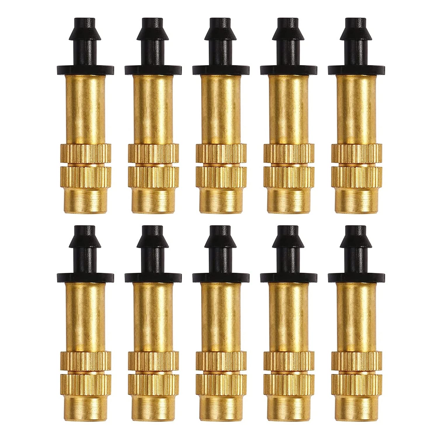 ZIBUYU® Water Spray Nozzle for Gardening Adjustable Copper Misting Water Spray Nozzle for Plants Sprinkler 4/7mm Atomizing Micro Sprinkler Cooling Equipment for Lawn Vegetables Greenhouse - 10 Pcs (B0B3MC8R26) Amazon Price History, Amazon Price Tracker