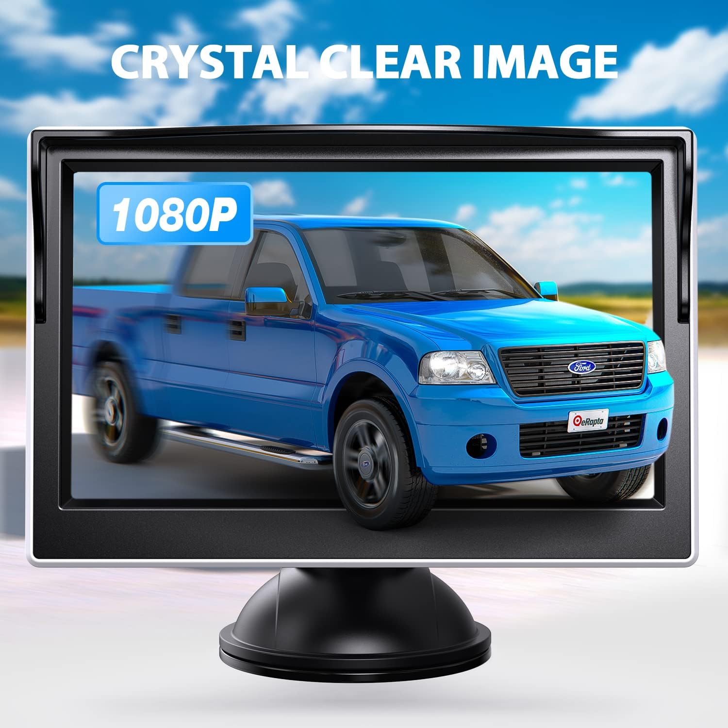 Prоmо 40% оƒƒ eRapta Backup Camera ERT01 with 4.3 inch Monitor License Plate Back Up Camera for Car Pickup Truck SUV Rear View Camera Backing Reverse Camera Crystal Clear Image IP69 Waterproof Nice Night Vision