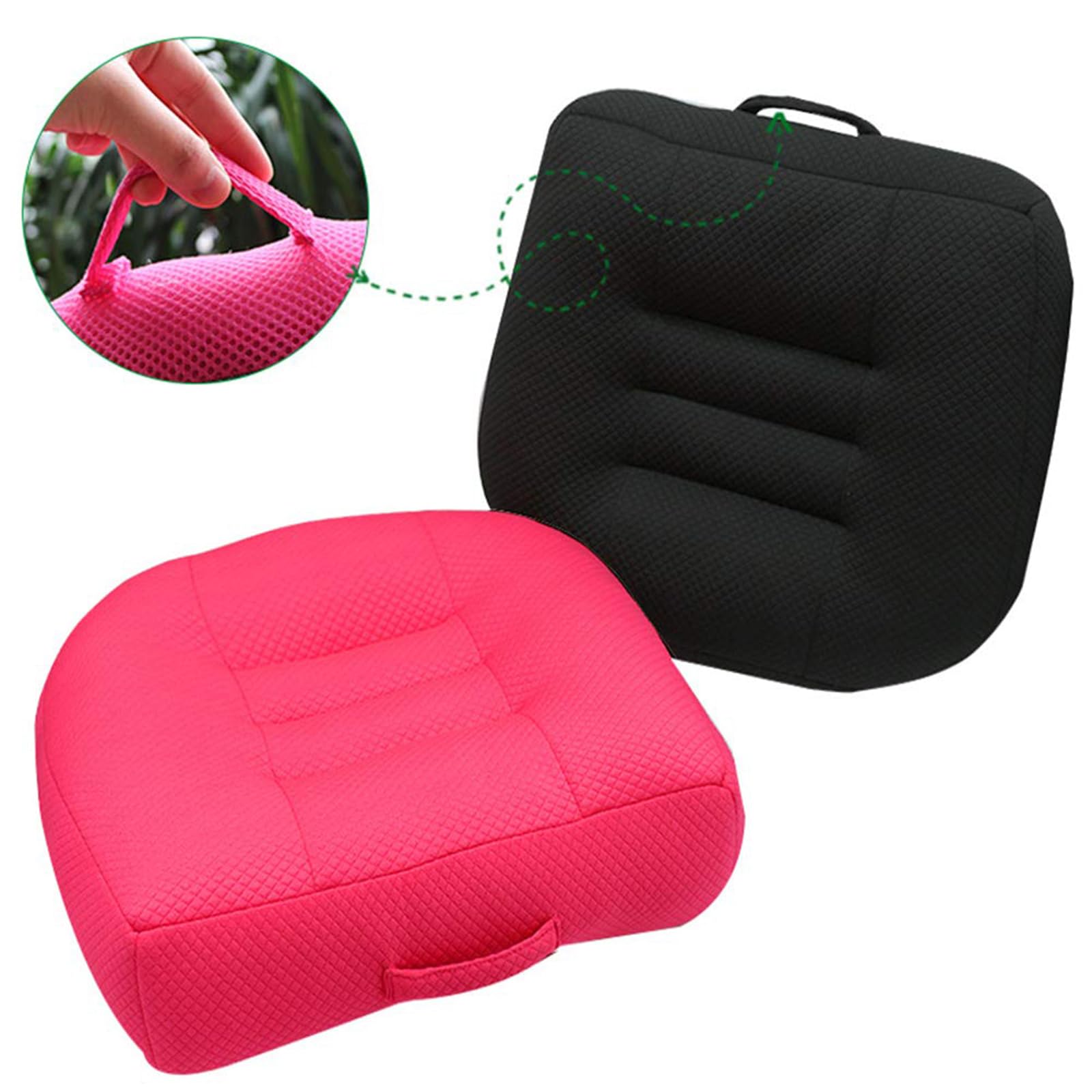Cojín para Asiento De Coche Que Aumenta La Altura del Asiento del Coche, Cojines Portátiles De Malla Transpirable para Asiento De Coche para Adultos,B