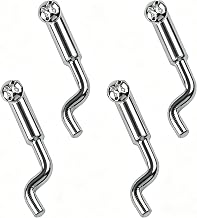 Bowden 4pcs Z Shape Cable End Caps Universal Lawnmowers Single Axis Tractor Go Kart Mini Bike Garden Tools for Gas Brake Cables up to 2-2.5mm