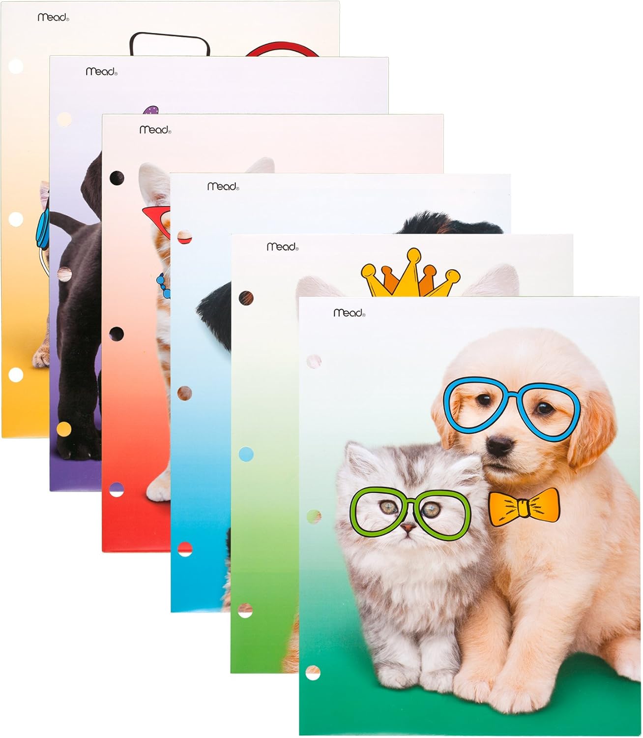 Mead 2Pocket Folders, Folders with Pockets, 12" x 93/8