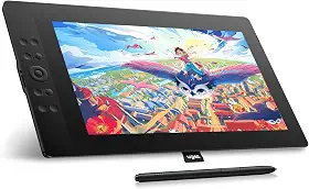 UGEE Mesa Digitalizadora com Tela UE16-15,4 Polegadas 143% sRGB, Tela Full Laminada, 8+1 Teclas Rápidas, 16K Pressão, Compatível com PC/Windows/Mac/Android