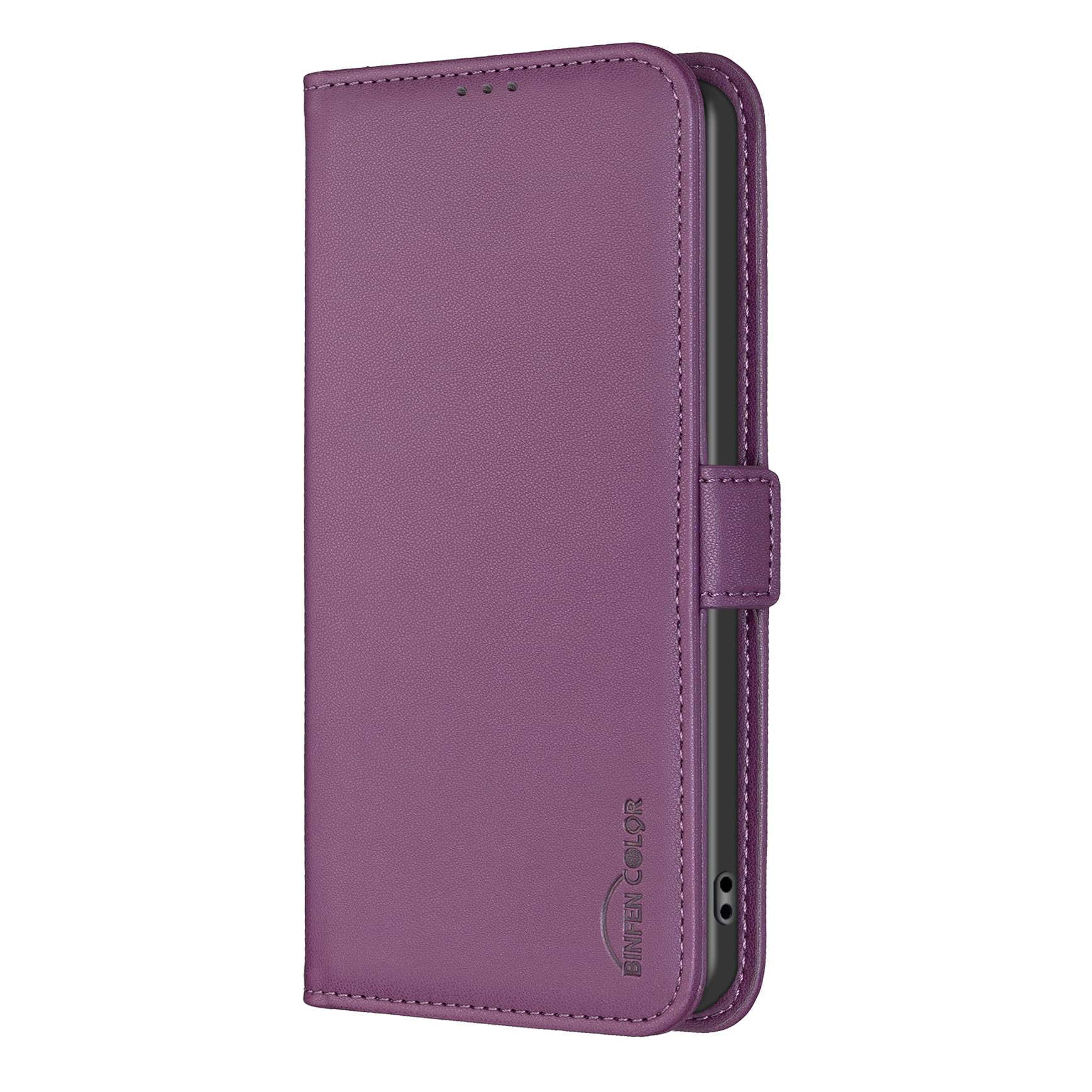 Compatible with/Replacement for Samsung Galaxy A34 5G PU Leather Wallet Case Flip Cover BFB31 (Purple)