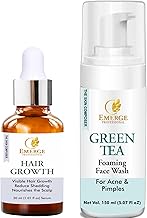 Emerge Professional Hair Growth Serum With Redensyl, Anagain, Baicapil, Procapil, Capixyl For Unisex, Redensyl Hair Growth Serum With Green Tea Foaming Facewash