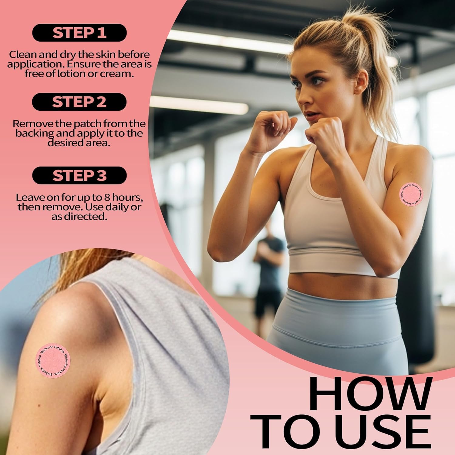 A Curated Vibe Berberine Patches, Supports Healthy Metabolic Wellness, Steady Release, Vegan, 30 Patches per Bag, 2 Bags - 3