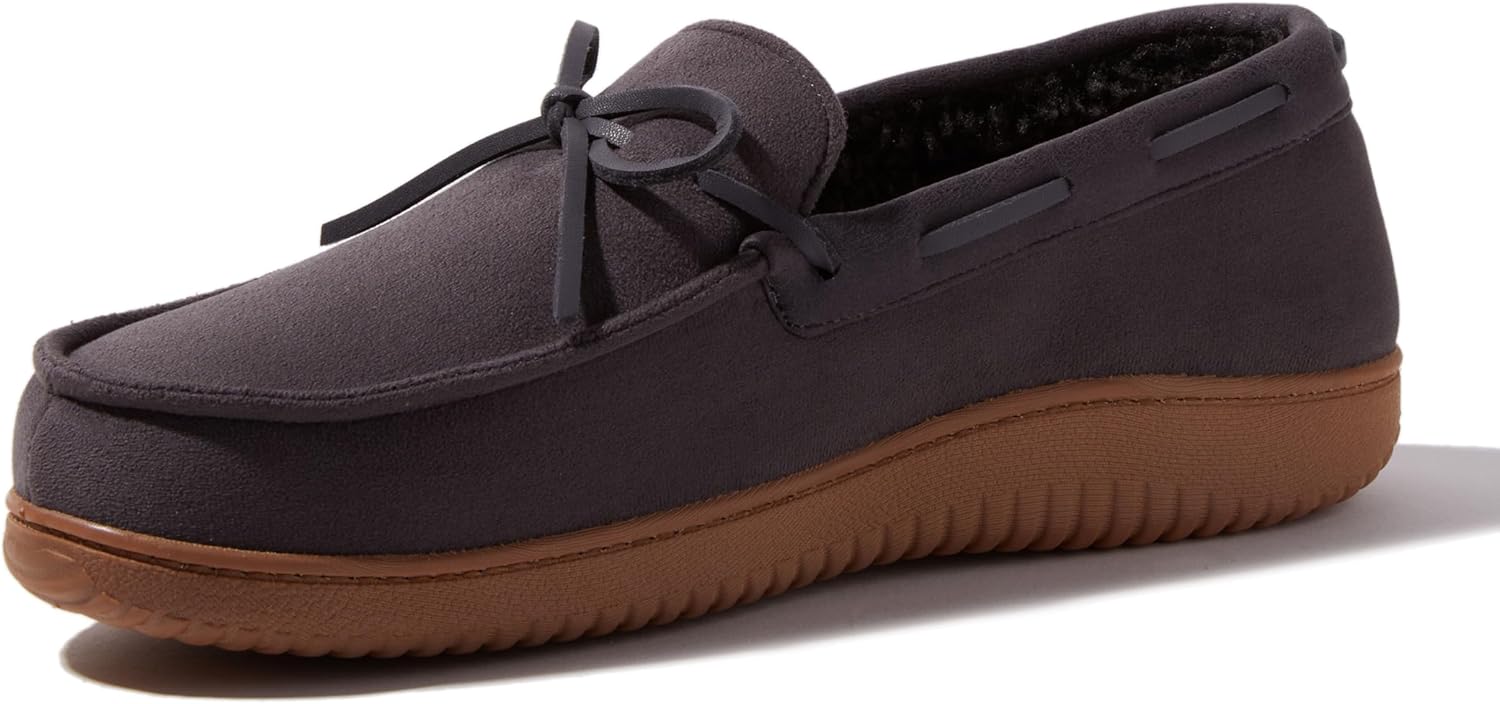 Dearfoams メンズ 屋内 屋外 通気性 ピアス モカシンスリッパ