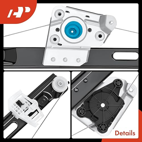 Miniatura 7 de Regulador de ventana A-Premium sin motor para BMW E90 E91 323i 325i 328i 330i 335i M3 para la parte posterior derecha del lado del pasajero