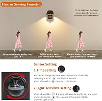 SANSHI 10W mozgásérzékelős kültéri fali lámpa, IP65 vízálló LED, meleg fehér, kert és terasz 4