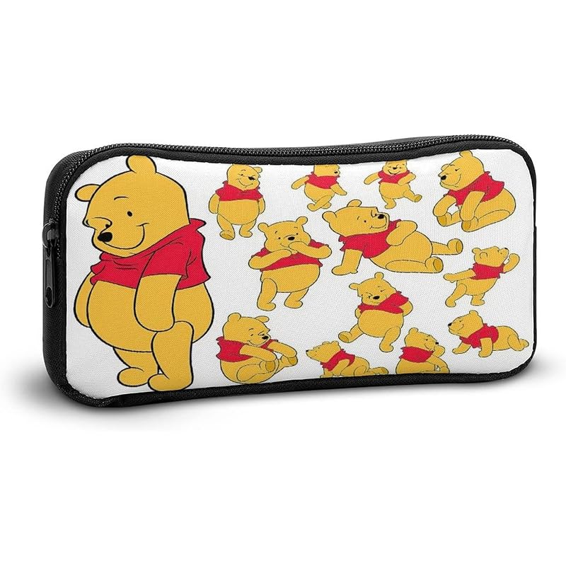 くまのプーさん ペンケース ミニポーチ 筆箱 ペン入れ 小物ポケット 筆入れ 文房具 文具バッグ 多機能 小学生 中学生 高校生 大学生 社会人用 おしゃれ 贈り物 人気 アニメ キャラクター A O5eivifvqu Thinkactsolve My