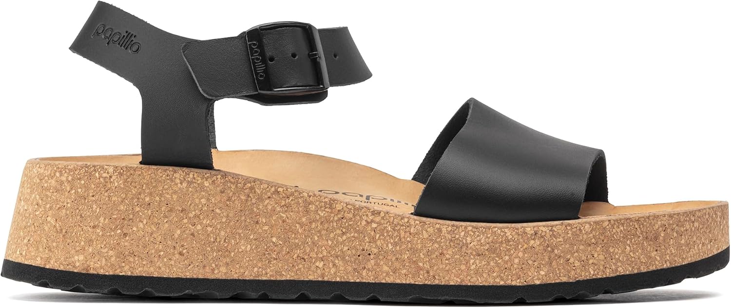 Birkenstock womens Ankle StrapGlenda Black Ltr N
